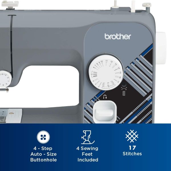 Brother RLX3817G Full Size 17 Stitch Sewing Machine Grey,Refurbished - Image 3