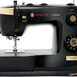 SINGER Heavy Duty 500 Classic Sewing Machine with Accessory Kit | Strong Motor with Enhanced Piercing Power, 23 Built-In Stitches, Full Metal frame, 1-step Buttonhole & LED Light