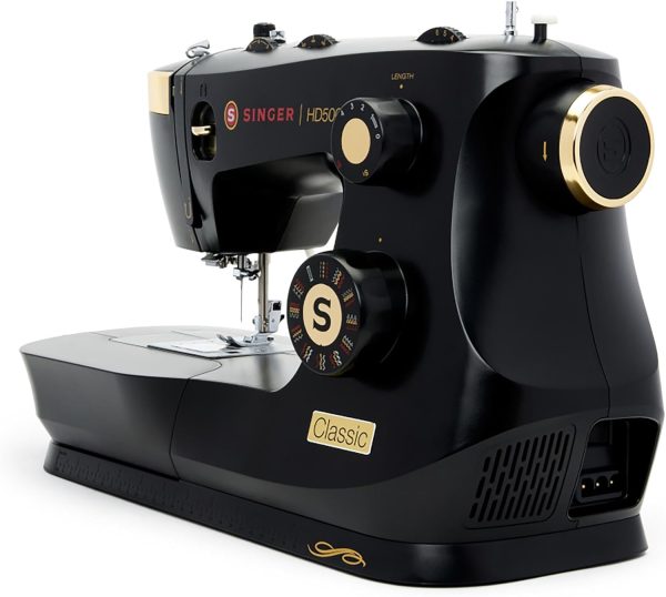 SINGER Heavy Duty 500 Classic Sewing Machine with Accessory Kit | Strong Motor with Enhanced Piercing Power, 23 Built-In Stitches, Full Metal frame, 1-step Buttonhole & LED Light - Image 7